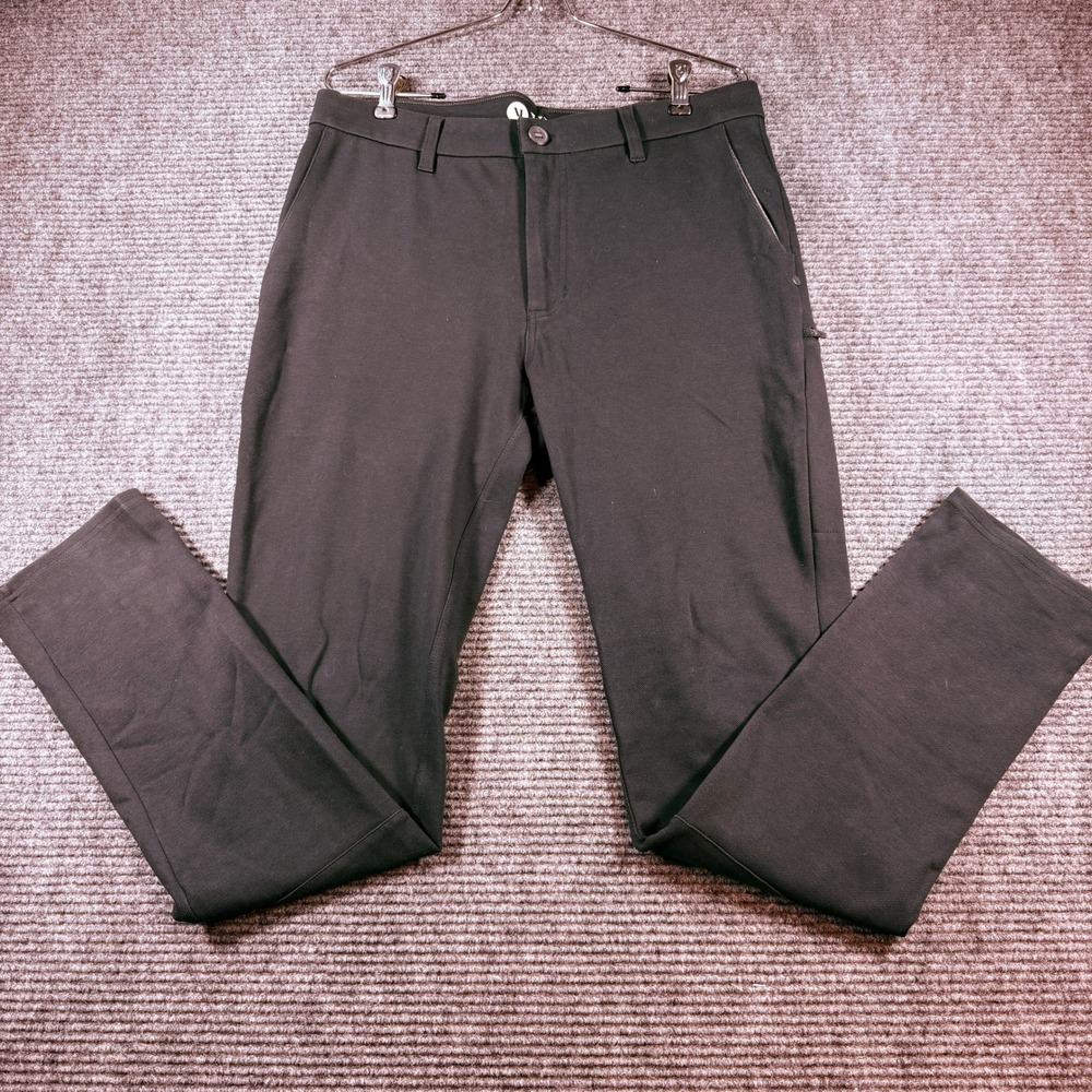 Vuori Meta Pant Mens 33‎ Black Technical Stretch Chino Slim Straight V430
